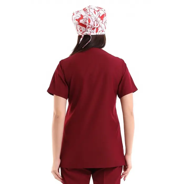 Zarf Yaka Kadın Tek Üst - 19 Bordo