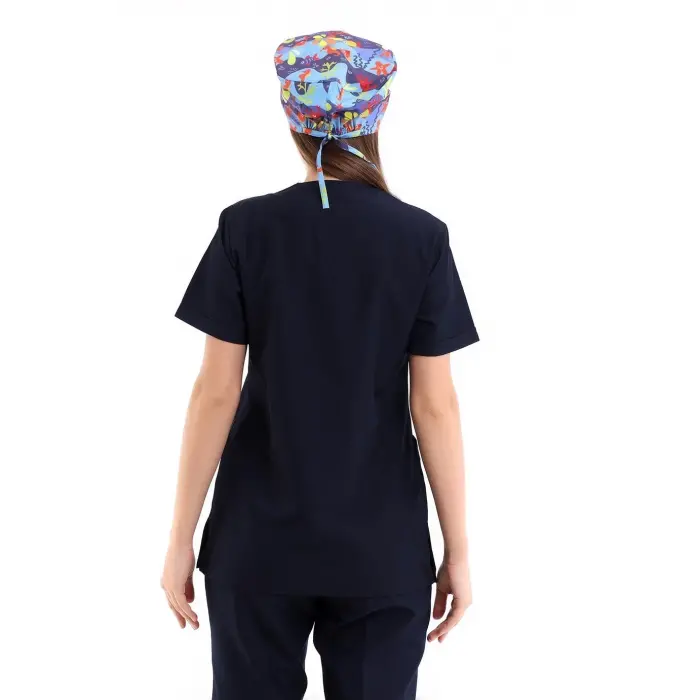 Zarf Yaka Kadın Tek Üst - 47 Lacivert