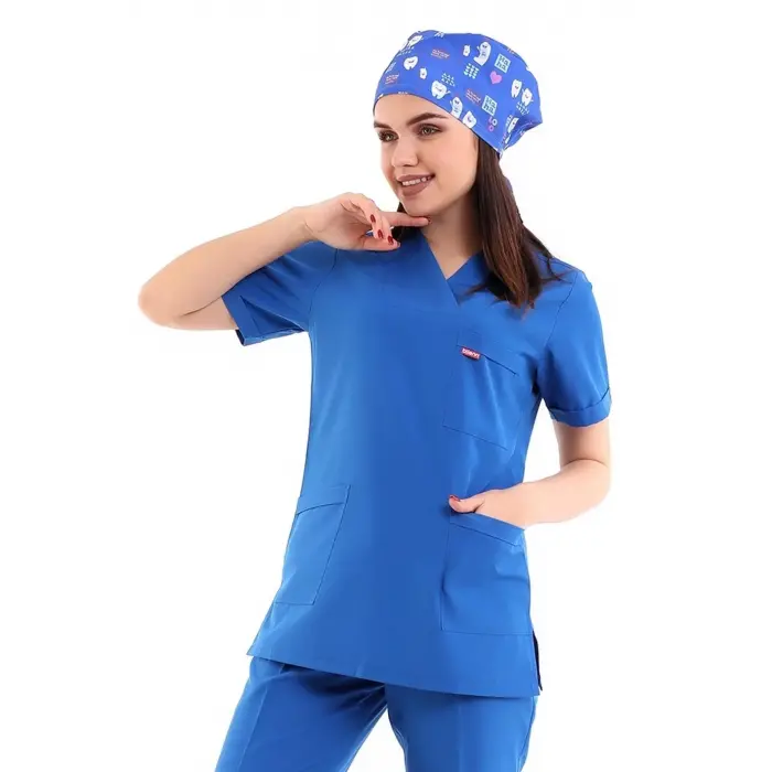 Zarf Yaka Kadın Tek Üst - 56 Koyu Saks