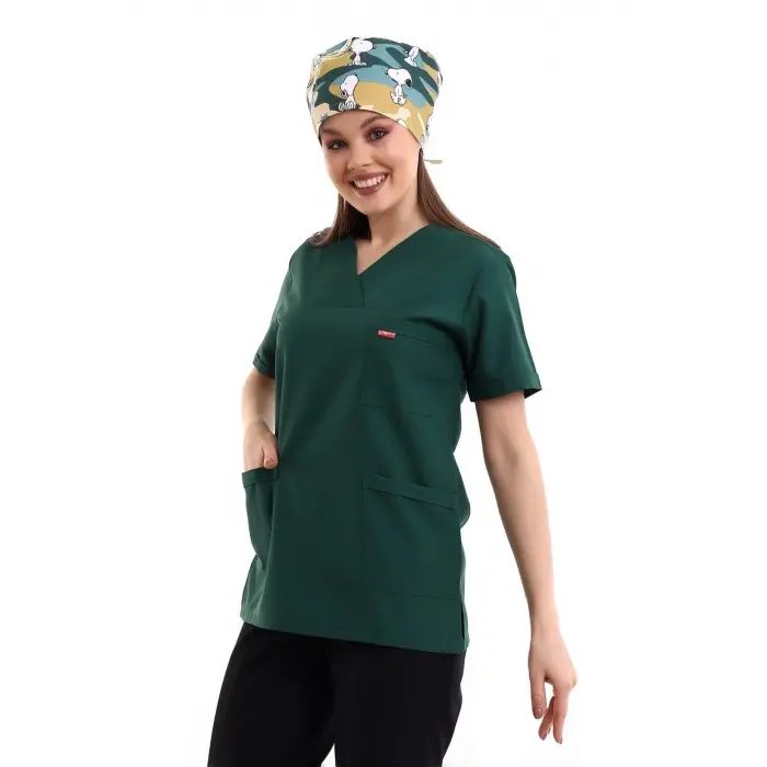 Zarf Yaka Kadın Tek Üst - 58 Yeşil