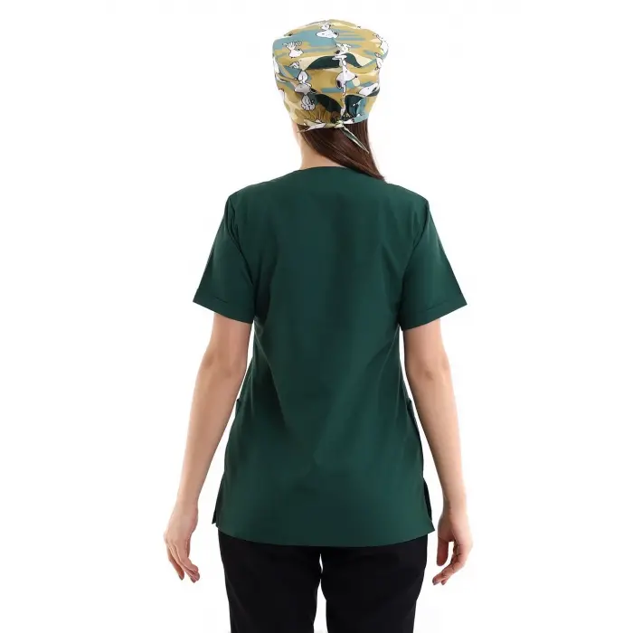 Zarf Yaka Kadın Tek Üst - 58 Yeşil