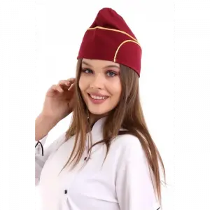 Aşçı Kayık Kep - Bordo Sarı Biye