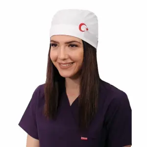 Ay Yıldız Bone - 101 Beyaz