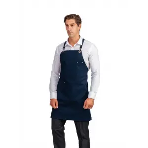 Barista Askılı Önlük Tek Cepli - Lacivert