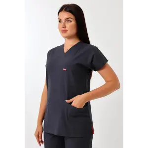 Bflex Unisex Likralı Yarasa Kol Tek Üst - 6417 Füme