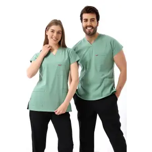Bflex Unisex Likralı Yarasa Kol Tek Üst - 6428 Çağla Yeşili