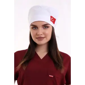 Bone Bayrak İşlemeli - 101 Beyaz