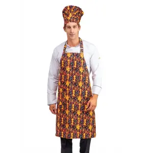 Desenli Askılı Önlük - 3107 Alev Desen