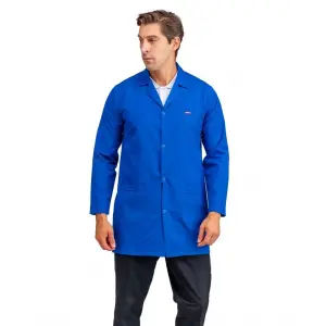 Doktor Öğretmen Erkek Önlük Ara Boy Ceket Yaka - 56 Koyu Saks