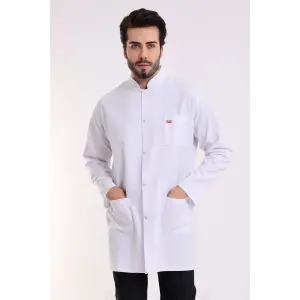 Doktor Öğretmen Erkek Önlük Ara Boy Hakim Yaka