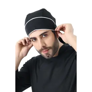 Kuyruklu Bone - Siyah-beyaz