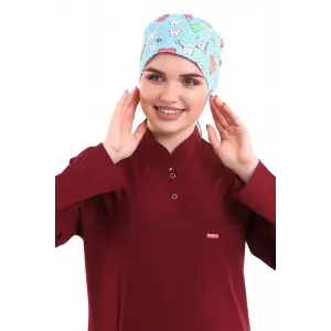 Tesettür Bone - 2113 Turkuaz Diş