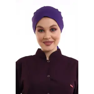 Tesettür Bone - 4807 Koyu Mor