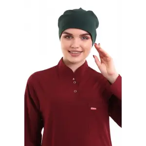 Tesettür Bone - 6429 Ördek Başı Yeşili