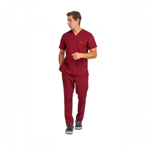 Zarf Yaka Erkek Likralı Takım - 6407 Bordo