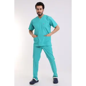 Zarf Yaka Erkek Takım - 27 Su Yeşili