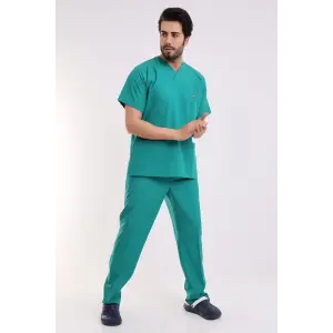 Zarf Yaka Erkek Takım - 30 Ameliyathane Yeşili