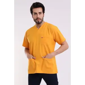 Zarf Yaka Erkek Tek Üst - 09 Hardal
