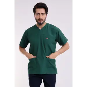 Zarf Yaka Erkek Tek Üst - 58 Koyu Yeşil