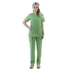 Zarf Yaka Kadın Takım - 24 Fıstık Yeşili