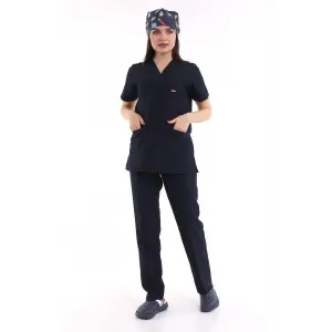 Zarf Yaka Kadın Takım - 47 Lacivert