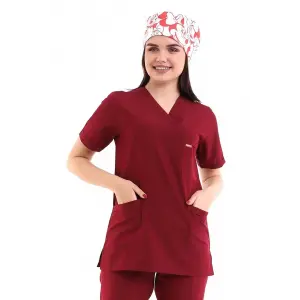 Zarf Yaka Kadın Tek Üst - 19 Bordo