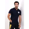 112 Acil Sağlık Yakalı Tshirt Kısa Kol Baskılı - Lacivert
