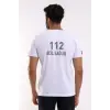 112 Dry Touch Unisex Kısa Kol Tshirt - Beyaz