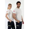 Acil Sağlık Yuvarlak Yaka Penye Kısa Kol Tshirt - Beyaz