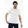 Acil Sağlık Yuvarlak Yaka Penye Kısa Kol Tshirt - Beyaz