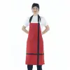 Askılı Önlük Biyeli - Kırmızı Siyah Biyeli