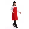 Askılı Önlük Cepli - 18 Kırmızı