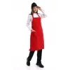 Askılı Önlük Cepli - 18 Kırmızı