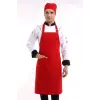 Askılı Önlük Cepli - 18 Kırmızı
