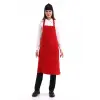 Askılı Önlük Cepsiz - 18 Kırmızı