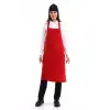 Askılı Önlük Cepsiz - 18 Kırmızı