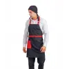 Askılı Önlük Kemerli - Siyah Kırmızı Kemerli