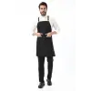 Barista Askılı Önlük Çift Cepli - Siyah
