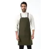 Barista Askılı Önlük Çift Cepli - Yeşil