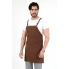 Barista Askılı Önlük Tek Cepli - Kahve