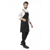 Barista Askılı Önlük Tek Cepli - Siyah