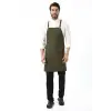 Barista Askılı Önlük Tek Cepli - Yeşil