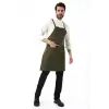Barista Askılı Önlük Tek Cepli - Yeşil