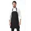 Barista Boyundan Askılı Önlük Çift Cepli - Siyah