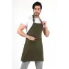 Barista Boyundan Askılı Önlük Çift Cepli - Yeşil
