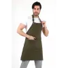 Barista Boyundan Askılı Önlük Çift Cepli - Yeşil