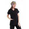Bflex Unisex Likralı Yarasa Kol Tek Üst - 6403 Siyah Soft