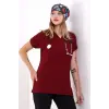 Bflex Unisex Likralı Yarasa Kol Tek Üst - 6407 Bordo