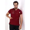 Bflex Unisex Likralı Yarasa Kol Tek Üst - 6407 Bordo
