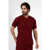 Bflex Unisex Likralı Yarasa Kol Tek Üst - 6407 Bordo Soft